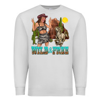 Dove Grey wild and free Premium Sweatshirt - texasbilliewilder