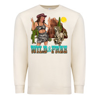 Sandshell wild and free Premium Sweatshirt - texasbilliewilder