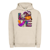 Pigment French Oak halloween love Urban Hoodie - AdoDesignShop