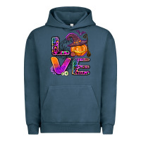 Pigment Midnight Navy halloween love Urban Hoodie - AdoDesignShop