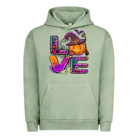 Pigment Oil Green halloween love Urban Hoodie - AdoDesignShop