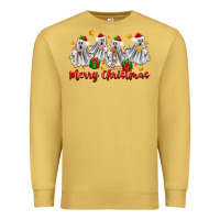 Antique Gold merry christmas pantasmas ghost christmas Premium Sweatshirt - Zillion Design Studio