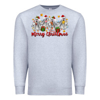 Heather Grey merry christmas pantasmas ghost christmas Premium Sweatshirt - Zillion Design Studio