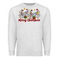 Oatmeal Heather merry christmas pantasmas ghost christmas Premium Sweatshirt - Zillion Design Studio