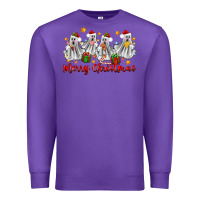 Purple merry christmas pantasmas ghost christmas Premium Sweatshirt - Zillion Design Studio