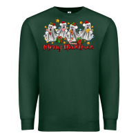 Sports Green merry christmas pantasmas ghost christmas Premium Sweatshirt - Zillion Design Studio