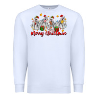 White merry christmas pantasmas ghost christmas Premium Sweatshirt - Zillion Design Studio