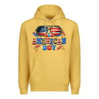 Antique Gold all american boy Premium Hoodie - AdoDesignShop