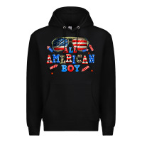Black all american boy Premium Hoodie - AdoDesignShop