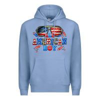 Colony Blue all american boy Premium Hoodie - AdoDesignShop