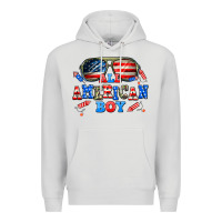 Dove Grey all american boy Premium Hoodie - AdoDesignShop