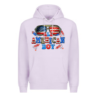 Lilac all american boy Premium Hoodie - AdoDesignShop