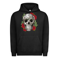 Pigment Black skull cactus Urban Hoodie - JahusDesignShop