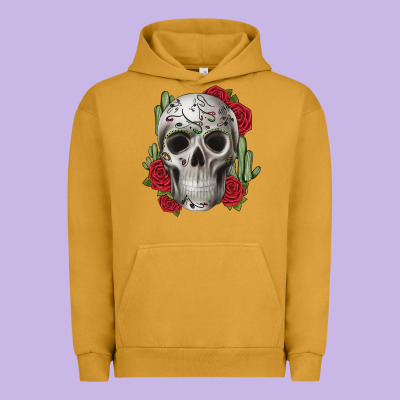 Skull Cactus Urban Hoodie Designed By Jahusdesignshop