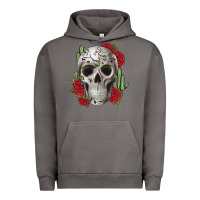 Pigment Tornado skull cactus Urban Hoodie - JahusDesignShop