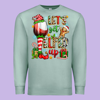 Let's Get Elfed Up Premium Sweatshirt Designed By Zillion Design Studio