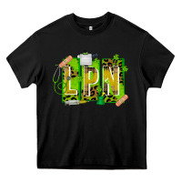 Black St. Patricks Day Lpn Heavy Core Tee - CowhideDigitalArt
