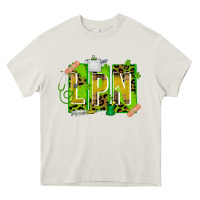 Cream St. Patricks Day Lpn Heavy Core Tee - CowhideDigitalArt