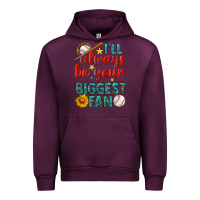 Mauve Wine i'll always be your biggest fan baseball Urban Hoodie - BundleAndBundleShop