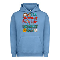 Pigment Pebble Blue i'll always be your biggest fan baseball Urban Hoodie - BundleAndBundleShop