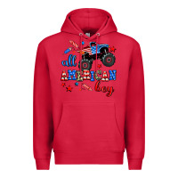 Cardinal all american boy  monsterr truck Premium Hoodie - AdoDesignShop