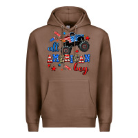 Chestnut all american boy  monsterr truck Premium Hoodie - AdoDesignShop