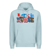Blue Mist usa nurse Premium Hoodie - AdoDesignShop