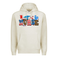 Oatmeal Heather usa nurse Premium Hoodie - AdoDesignShop