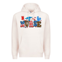 Pale Pink usa nurse Premium Hoodie - AdoDesignShop