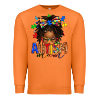Carrot autism mom afro locs messy bun Premium Sweatshirt - texasbilliewilder