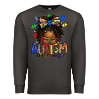 Smoke autism mom afro locs messy bun Premium Sweatshirt - texasbilliewilder