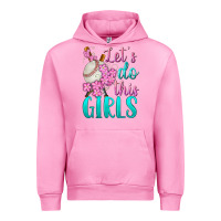 Fuchsia Pink let's do this girls baseball Urban Hoodie - BundleAndBundleShop