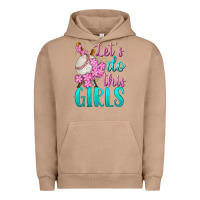 Pigment Burro let's do this girls baseball Urban Hoodie - BundleAndBundleShop