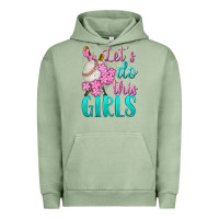 Pigment Oil Green let's do this girls baseball Urban Hoodie - BundleAndBundleShop