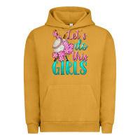 Pigment Peanut Butter let's do this girls baseball Urban Hoodie - BundleAndBundleShop