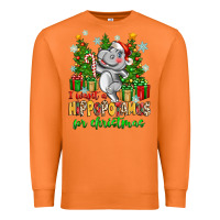 Carrot i want a hippopotamus for christmas Premium Sweatshirt - Zillion Design Studio