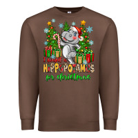 Chestnut i want a hippopotamus for christmas Premium Sweatshirt - Zillion Design Studio