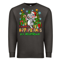 Smoke i want a hippopotamus for christmas Premium Sweatshirt - Zillion Design Studio
