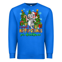 True Royal i want a hippopotamus for christmas Premium Sweatshirt - Zillion Design Studio
