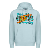 Blue Mist this is gods country sunflower Premium Hoodie - AdoDesignShop