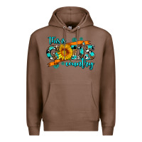 Chestnut this is gods country sunflower Premium Hoodie - AdoDesignShop