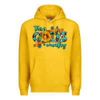 Lemon this is gods country sunflower Premium Hoodie - AdoDesignShop