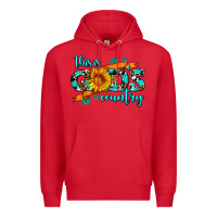 Red this is gods country sunflower Premium Hoodie - AdoDesignShop