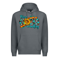 Rock this is gods country sunflower Premium Hoodie - AdoDesignShop
