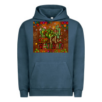 Pigment Midnight Navy feliz navidad cactus Urban Hoodie - JahusDesignShop