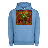 Pigment Pebble Blue feliz navidad cactus Urban Hoodie - JahusDesignShop