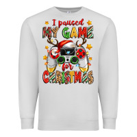 I Paused My Game For Christmas Premium Sweatshirt | Teevron