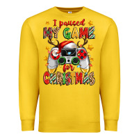 Lemon i paused my game for christmas Premium Sweatshirt - Zillion Design Studio