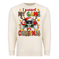Sandshell i paused my game for christmas Premium Sweatshirt - Zillion Design Studio