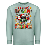 Seafoam i paused my game for christmas Premium Sweatshirt - Zillion Design Studio